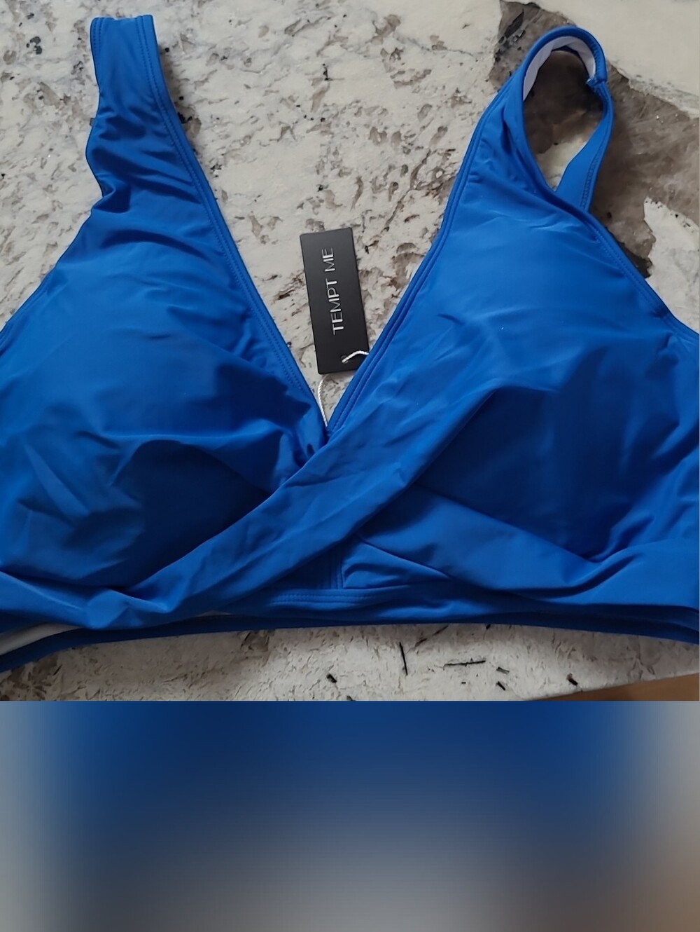 Women's Blue Bikini Top